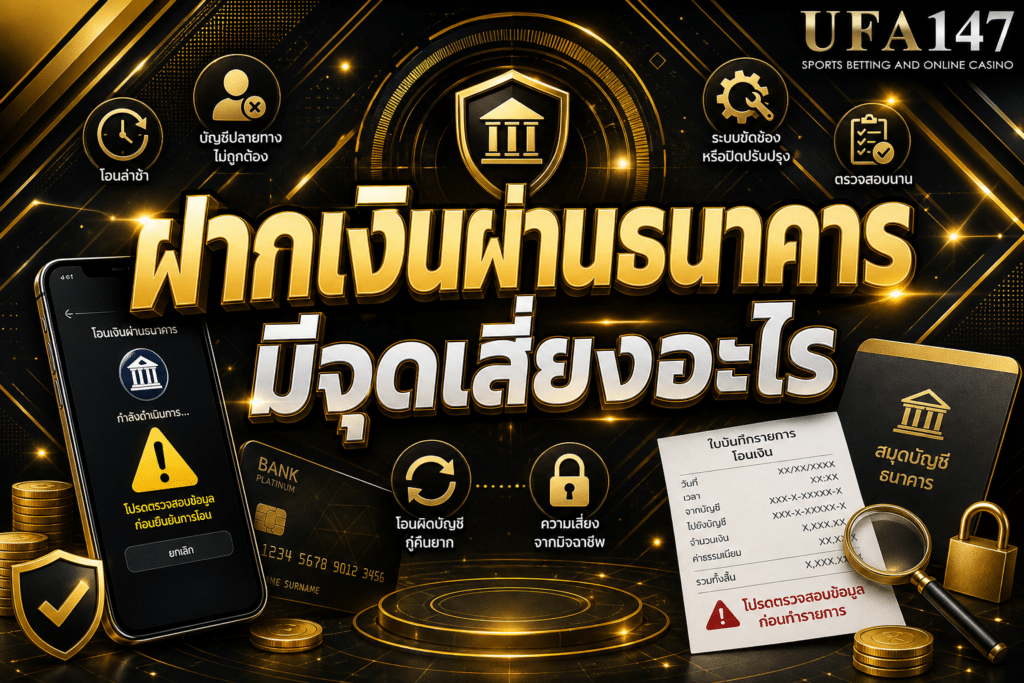 ฝากเงินผ่านธนาคาร มีจุดเสี่ยงอะไร