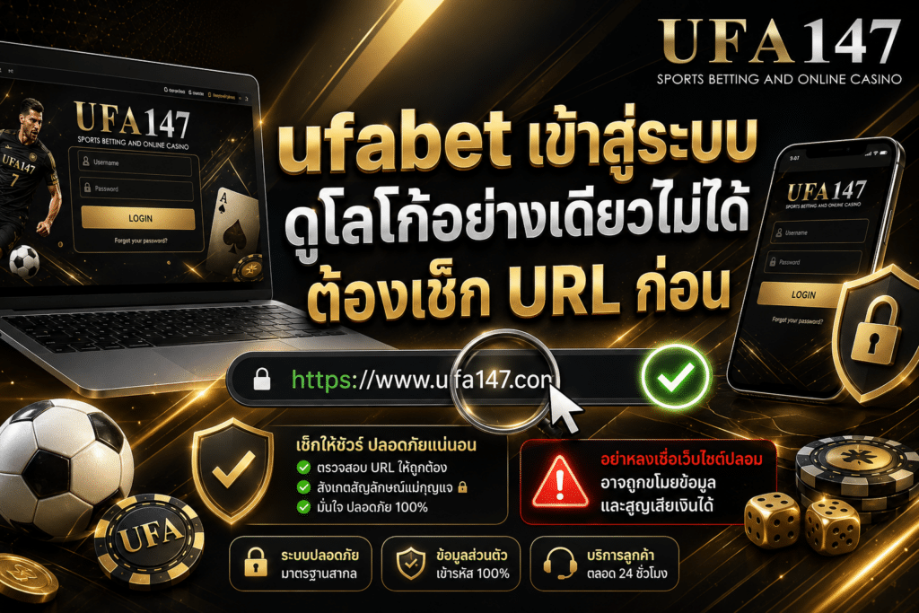 ufabetเข้าสู่ระบบ ดูโลโก้อย่างเดียวไม่ได้ ต้องเช็ก URL ก่อน