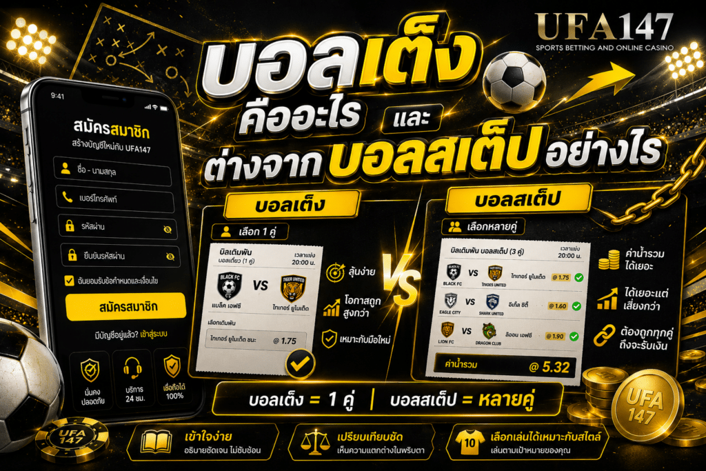 บอลเต็ง คืออะไร และต่างจากบอลสเต็ปอย่างไร