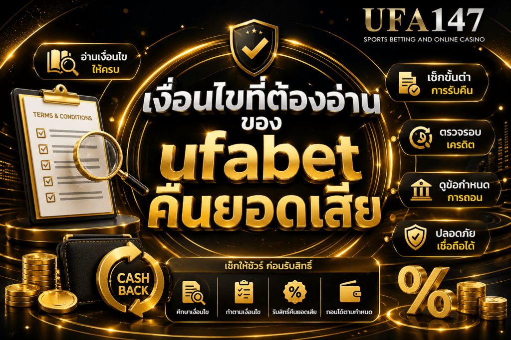 เงื่อนไขที่ต้องอ่านของ ufabet คืนยอดเสีย